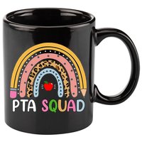 PTA Squad Leopard Rainbow Physical Therapist Assistant PTA 11oz C Handle Ceramic Mug