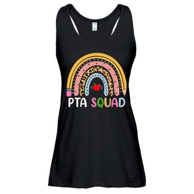 PTA Squad Leopard Rainbow Physical Therapist Assistant PTA Ladies Essential Flowy Tank