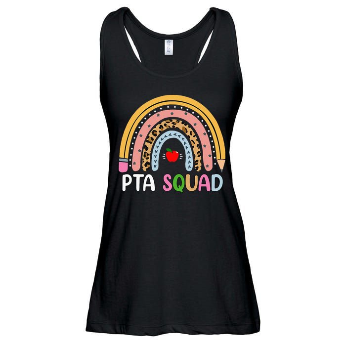 PTA Squad Leopard Rainbow Physical Therapist Assistant PTA Ladies Essential Flowy Tank