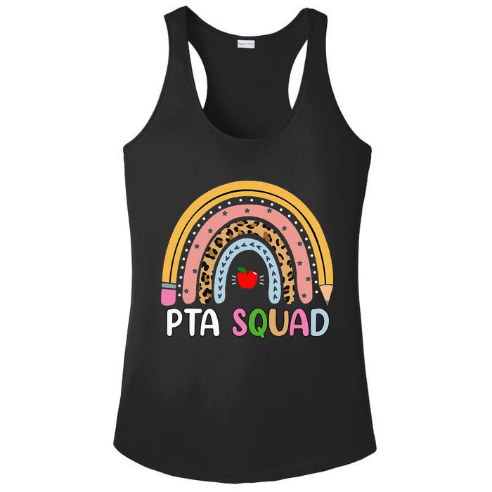 PTA Squad Leopard Rainbow Physical Therapist Assistant PTA Ladies PosiCharge Competitor Racerback Tank