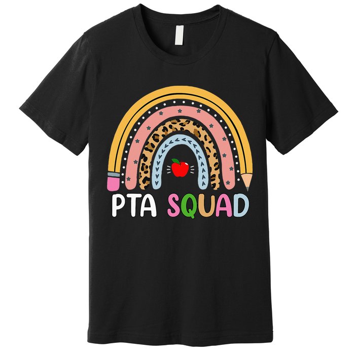 PTA Squad Leopard Rainbow Physical Therapist Assistant PTA Premium T-Shirt