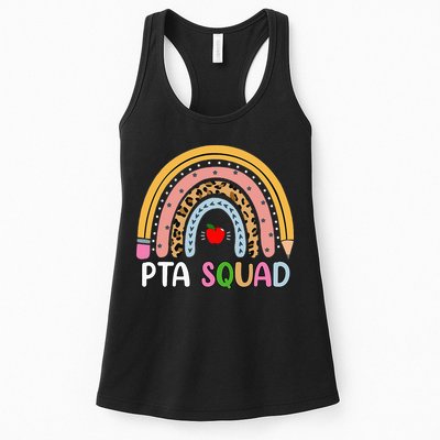 PTA Squad Leopard Rainbow Physical Therapist Assistant PTA Womens Tank Top