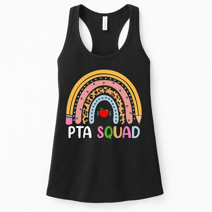 PTA Squad Leopard Rainbow Physical Therapist Assistant PTA Womens Tank Top