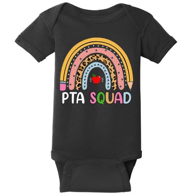PTA Squad Leopard Rainbow Physical Therapist Assistant PTA Baby Bodysuit