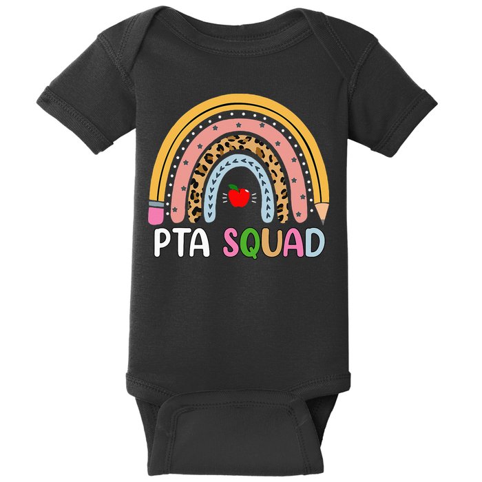 PTA Squad Leopard Rainbow Physical Therapist Assistant PTA Baby Bodysuit