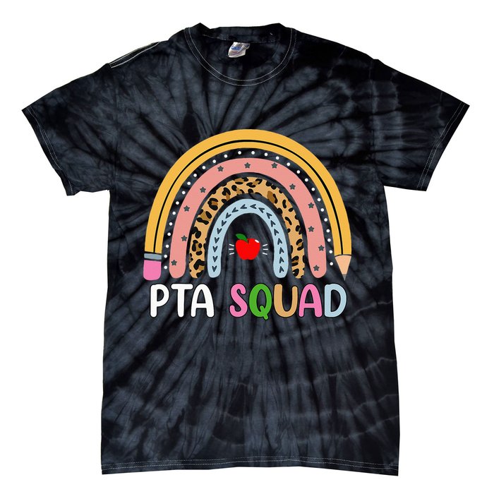 PTA Squad Leopard Rainbow Physical Therapist Assistant PTA Tie-Dye T-Shirt