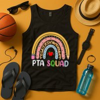 PTA Squad Leopard Rainbow Physical Therapist Assistant PTA Tank Top