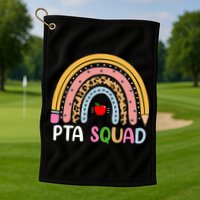 PTA Squad Leopard Rainbow Physical Therapist Assistant PTA Golf Towel