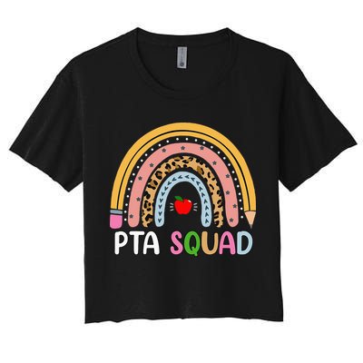 PTA Squad Leopard Rainbow Physical Therapist Assistant PTA Crop Top