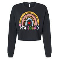 PTA Squad Leopard Rainbow Physical Therapist Assistant PTA Cropped Pullover Crew