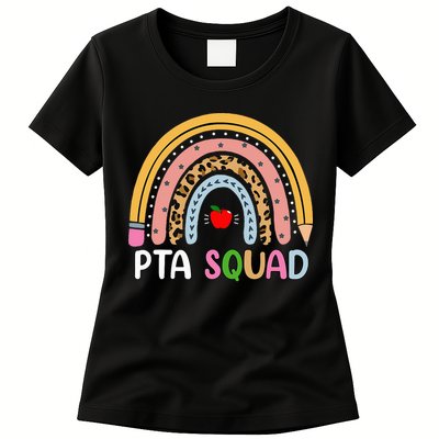 PTA Squad Leopard Rainbow Physical Therapist Assistant PTA Womens T-Shirt