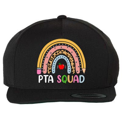 PTA Squad Leopard Rainbow Physical Therapist Assistant PTA Wool Snapback Cap