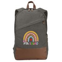 PTA Squad Leopard Rainbow Physical Therapist Assistant PTA Cotton Canvas Backpack