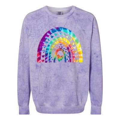 PEACE SIGN LOVE Shirt 60s 70s Tie Dye Hippie Costume Colorblast Crewneck Sweatshirt