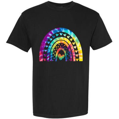 PEACE SIGN LOVE Shirt 60s 70s Tie Dye Hippie Costume Garment-Dyed Heavyweight T-Shirt