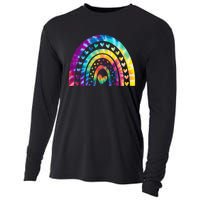 PEACE SIGN LOVE Shirt 60s 70s Tie Dye Hippie Costume Cooling Performance Long Sleeve Crew