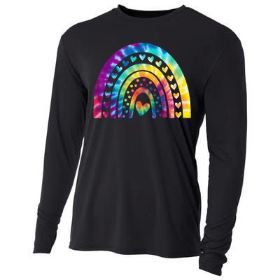 PEACE SIGN LOVE Shirt 60s 70s Tie Dye Hippie Costume Cooling Performance Long Sleeve Crew