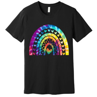 PEACE SIGN LOVE Shirt 60s 70s Tie Dye Hippie Costume Premium T-Shirt