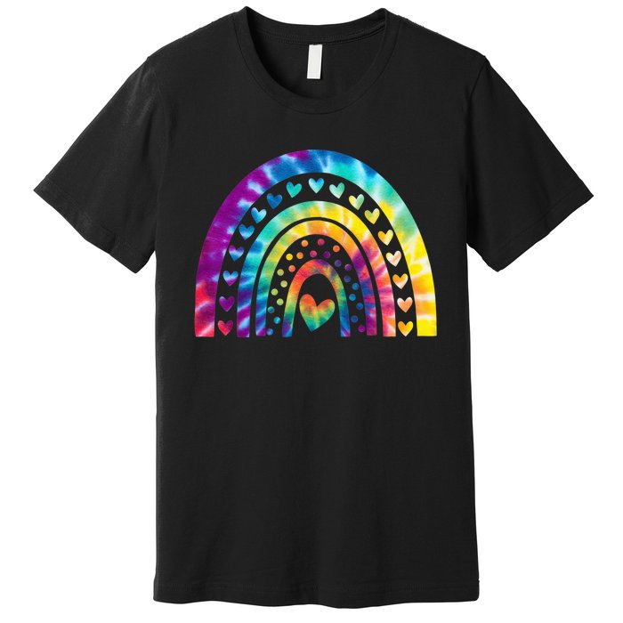 PEACE SIGN LOVE Shirt 60s 70s Tie Dye Hippie Costume Premium T-Shirt