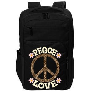 Peace Sign Love 60s 70s Costume Groovy Hippie Theme Party Impact Tech Backpack