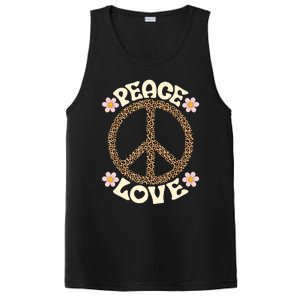 Peace Sign Love 60s 70s Costume Groovy Hippie Theme Party PosiCharge Competitor Tank