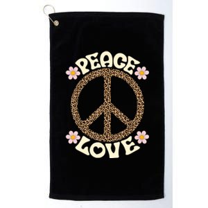 Peace Sign Love 60s 70s Costume Groovy Hippie Theme Party Platinum Collection Golf Towel