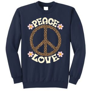 Peace Sign Love 60s 70s Costume Groovy Hippie Theme Party Sweatshirt