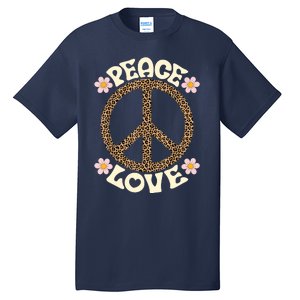 Peace Sign Love 60s 70s Costume Groovy Hippie Theme Party Tall T-Shirt