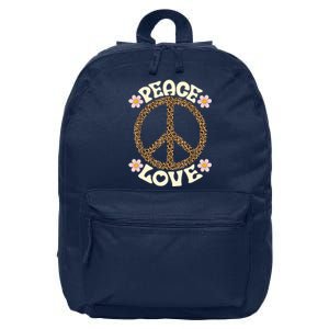 Peace Sign Love 60s 70s Costume Groovy Hippie Theme Party 16 in Basic Backpack