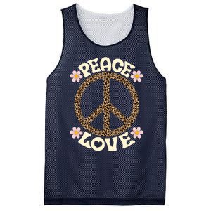 Peace Sign Love 60s 70s Costume Groovy Hippie Theme Party Mesh Reversible Basketball Jersey Tank