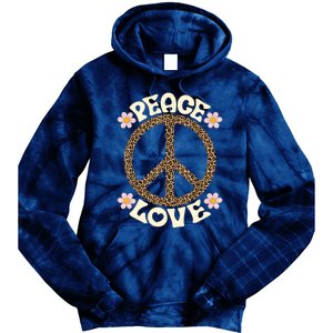 Peace Sign Love 60s 70s Costume Groovy Hippie Theme Party Tie Dye Hoodie