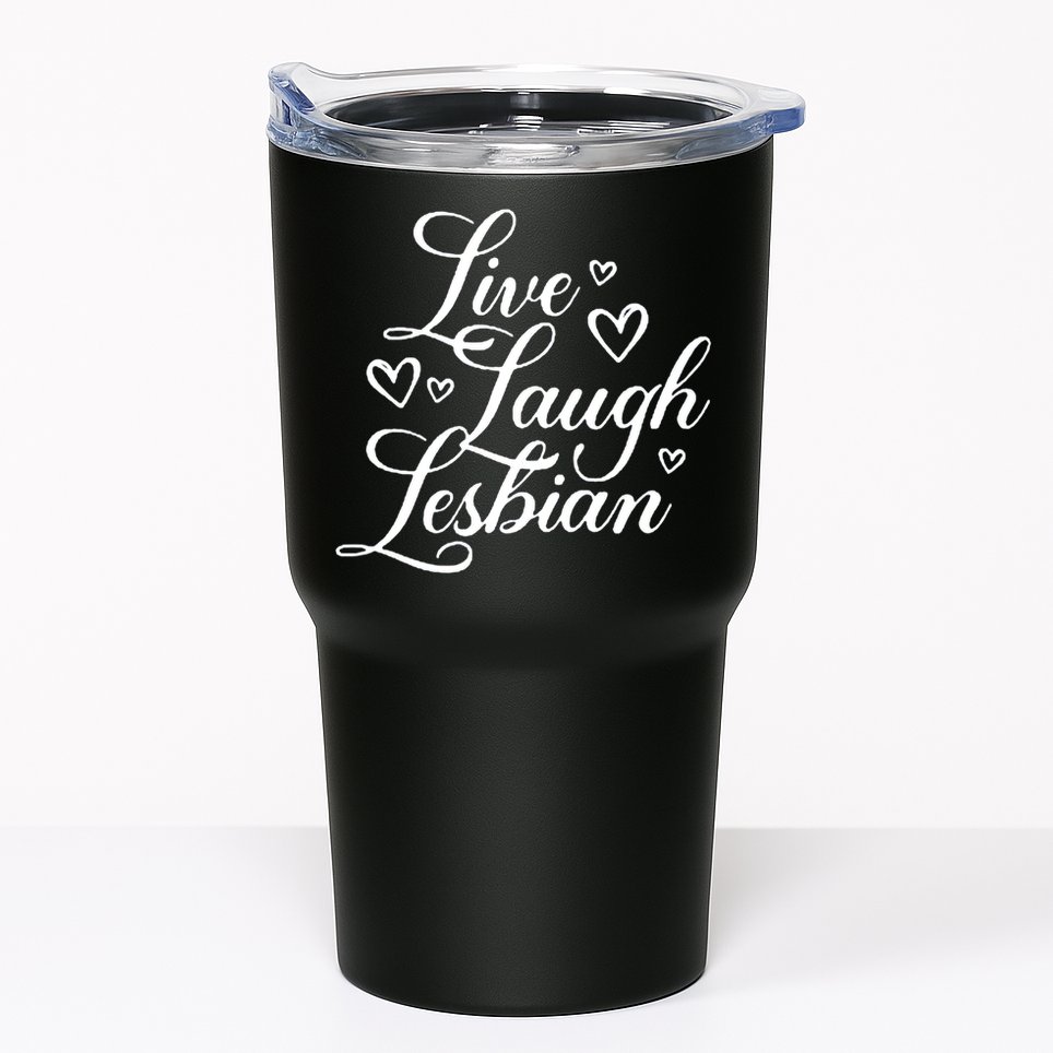 Pander Store Live Laugh Lesbian Tumbler
