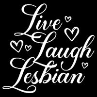 Pander Store Live Laugh Lesbian Tall Sweatshirt