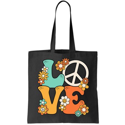 Peace Sign Love 60s 70s Groovy Hippie Theme Party Bag