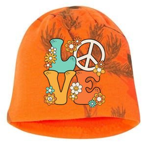 Peace Sign Love 60s 70s Groovy Hippie Theme Party Kati - Camo Knit Beanie