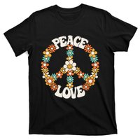 Peace Sign Love 60s 70s Groovy Hippie Theme Party T-Shirt