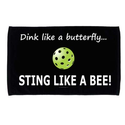 Pickleball Dink like a butterfly Sting Like A Bee Microfiber Hand Towel