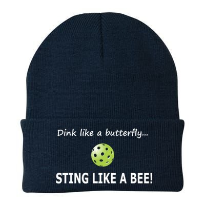 Pickleball Dink like a butterfly Sting Like A Bee Knit Cap Winter Beanie