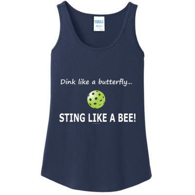 Pickleball Dink like a butterfly Sting Like A Bee Ladies Essential Tank