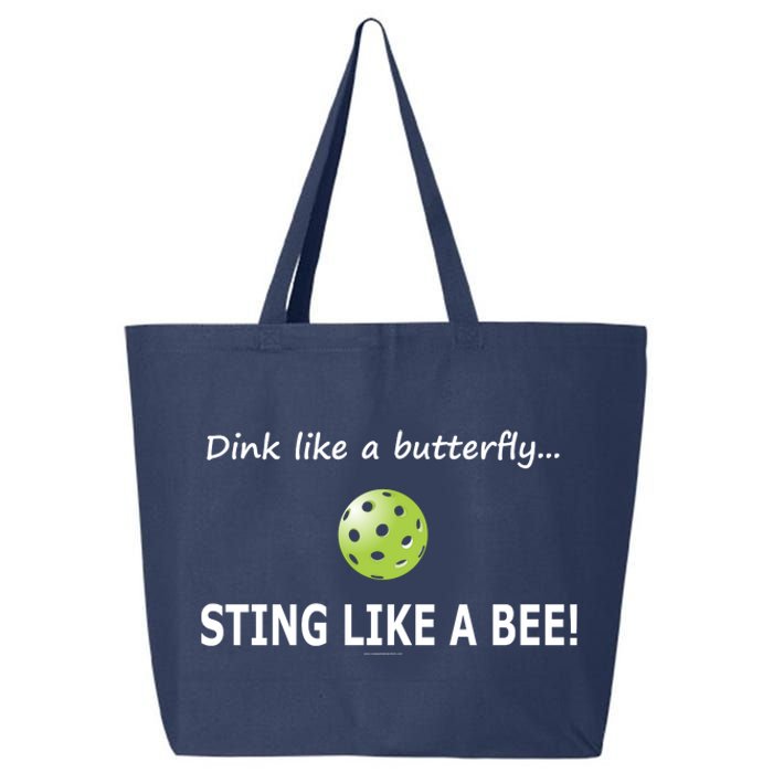 Pickleball Dink like a butterfly Sting Like A Bee 25L Jumbo Tote