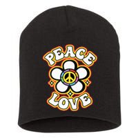 PEACE SIGN LOVE Shirt 60s 70s Tie Dye Hippie Costume Premium Short Acrylic Beanie