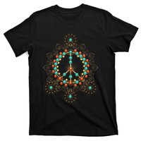 PEACE SIGN LOVE 60s 70s Tie Dye Hippie Halloween Costume T-Shirt