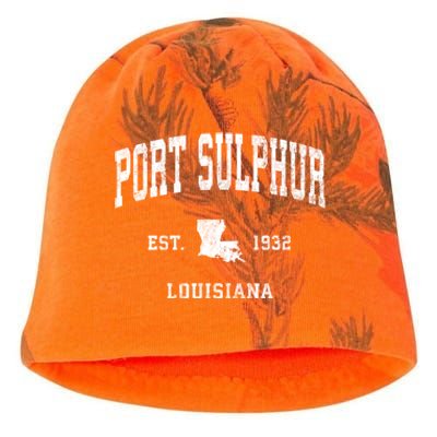 Port Sulphur Louisiana La Vintage Athletic Kati - Camo Knit Beanie