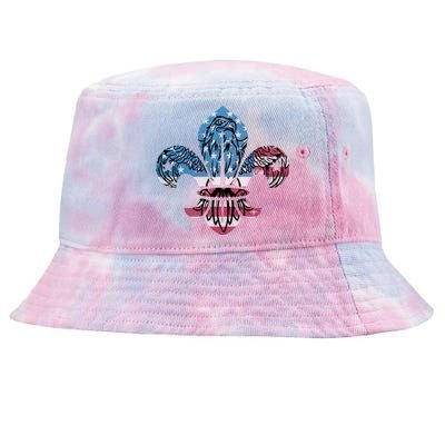 Patriotic Scout Logo Scouting Lover Us Flag Eagle Cool Gift Tie-Dyed Bucket Hat