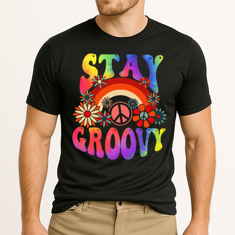 Peace Sign Love Tie Dye Hippie Halloween Costume Cooling Performance Crew T-Shirt