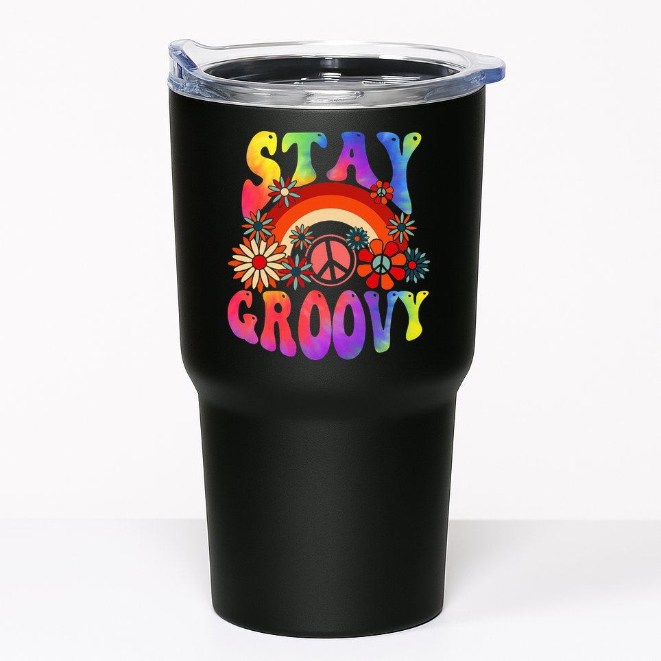 Peace Sign Love Tie Dye Hippie Halloween Costume Tumbler