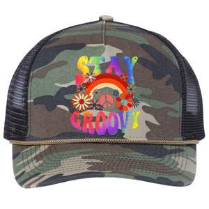 Peace Sign Love Tie Dye Hippie Halloween Costume Retro Rope Trucker Hat Cap