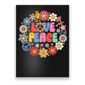 Peace Sign Love 60s 70s Love Peace Hippie Costume Poster