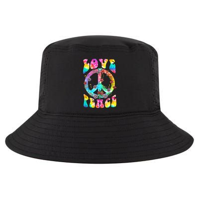 PEACE SIGN LOVE 60s 70s Tie Dye Hippie Costume Cool Comfort Performance Bucket Hat