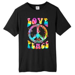 PEACE SIGN LOVE 60s 70s Tie Dye Hippie Costume Tall Fusion ChromaSoft Performance T-Shirt